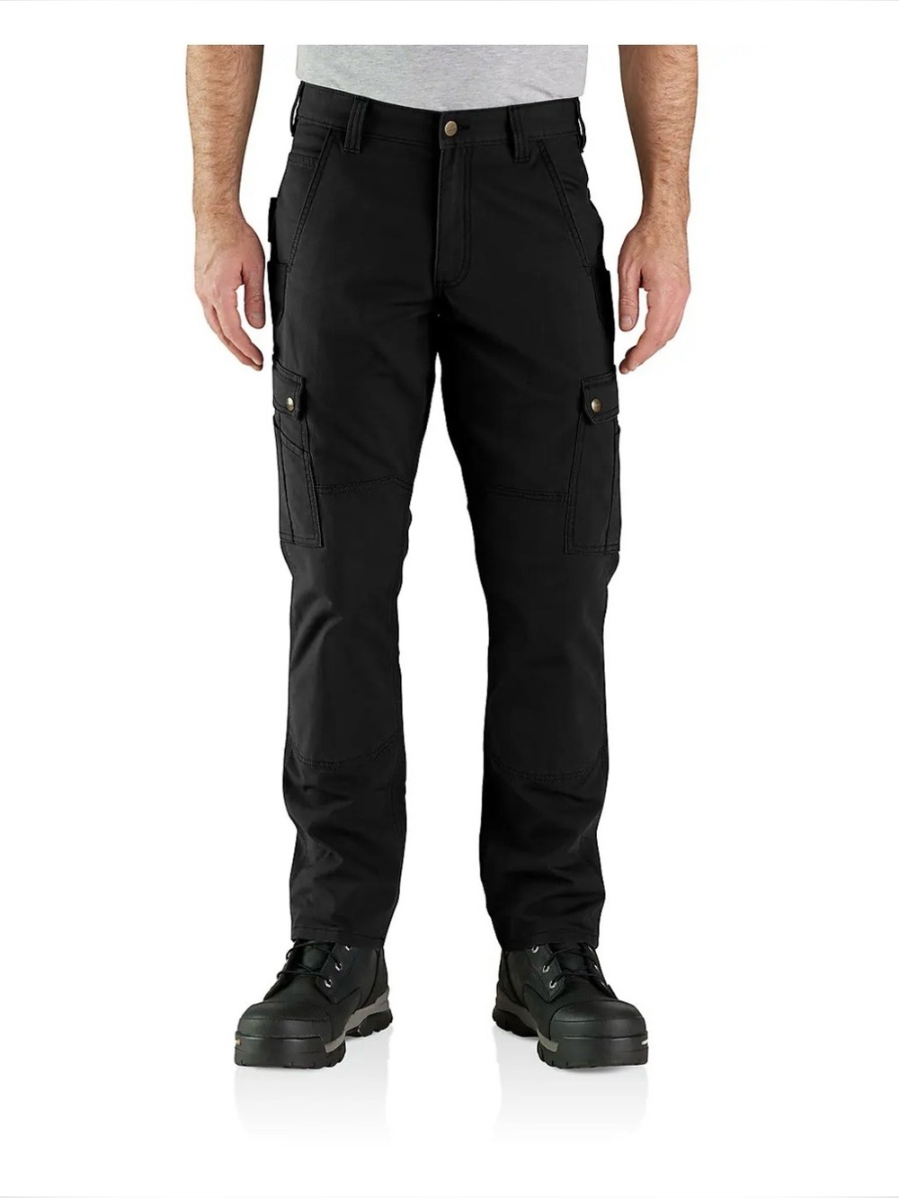 Carhartt Black Ripstop Double Front Cargo Pants 30x34